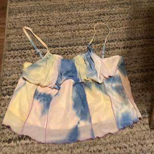 Pastel Multicolor Cropped Tank Top